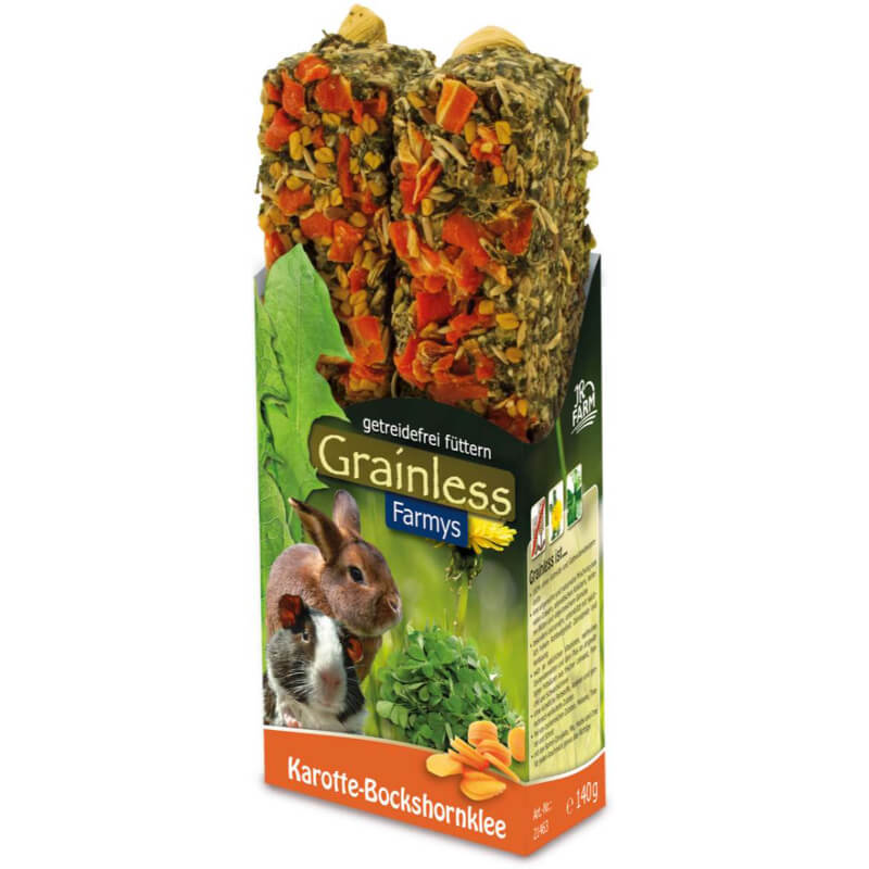 JR Farm Grainless Farmys palčki s korenjem in sabljastim triplatom - 140 g