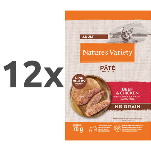 Nature's Variety Original Cat Adult - govedina in piščanec - 70 g - 12 x 70 g