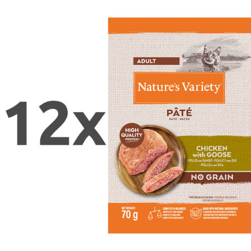 Nature's Variety Original Cat Adult - piščanec in gos - 70 g - 12 x 70 g