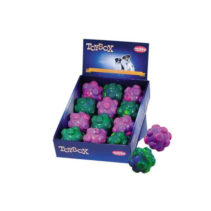 Nobby gumi TPR žogica, mix - 7 cm