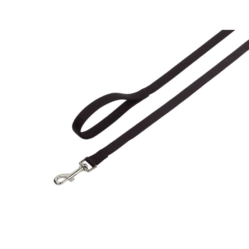 Nobby Classic povodec – črna - 120 cm - 10 mm