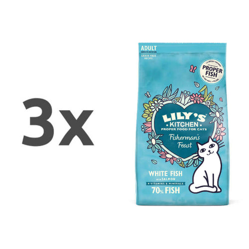 Lily's Kitchen Fisherman's Feast Adult - bela riba in losos - 3 x 2 kg