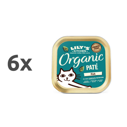 Lily's Kitchen Organic Paté Adult - riba, svinjina, piščanec in govedina - 6 x 85 g