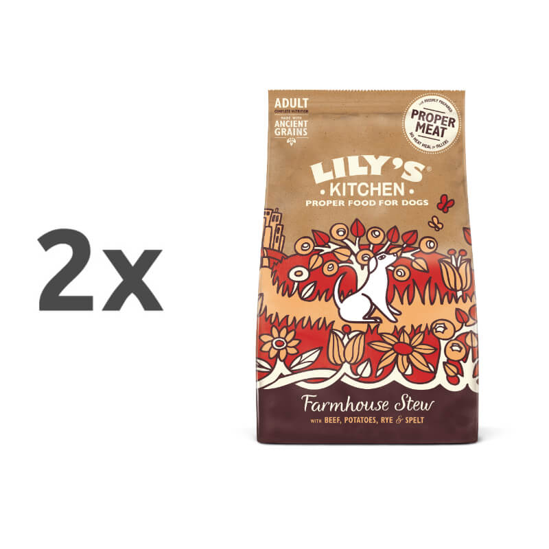 Lily's Kitchen Farmhouse Stew Adult - govedina - 2 x 7 kg