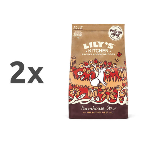 Lily's Kitchen Farmhouse Stew Adult - govedina - 2 x 7 kg