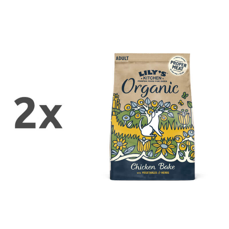 Lily's Kitchen Organic Chicken Bake Adult - piščanec - 2 x 7 kg