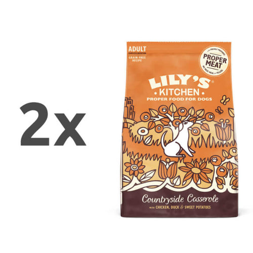Lily's Kitchen Countryside Casserole Adult - piščanec in raca - 2 x 7 kg