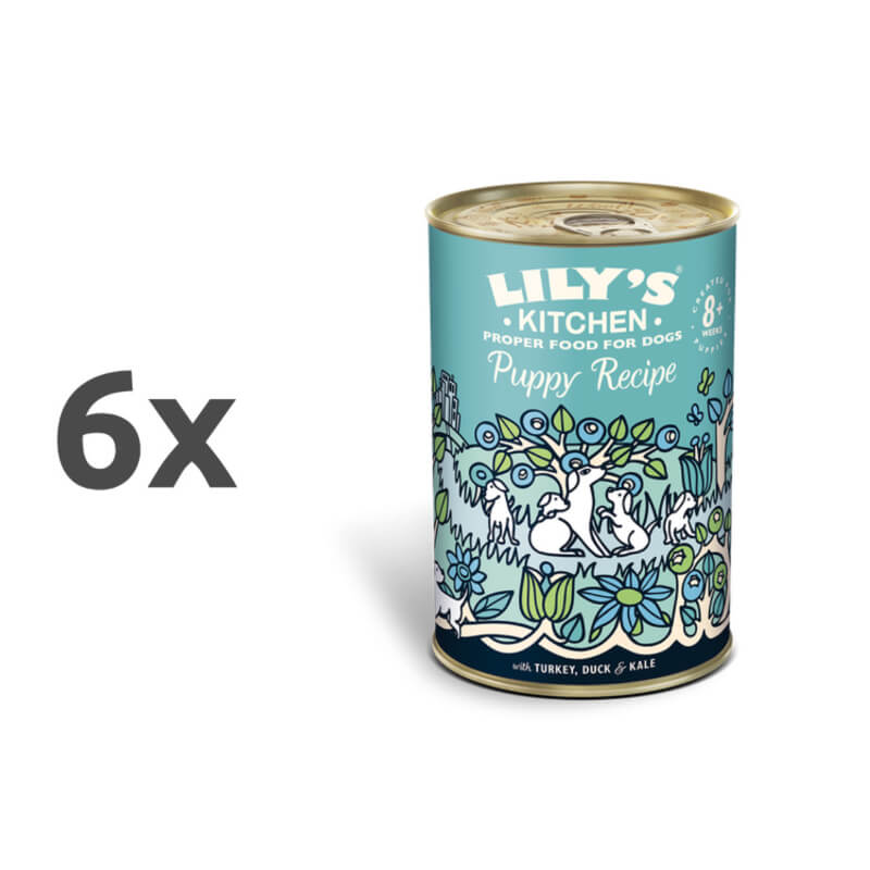 Lily's Kitchen Puppy Recipe - puran in raca - 400 g - 6 x 400 g