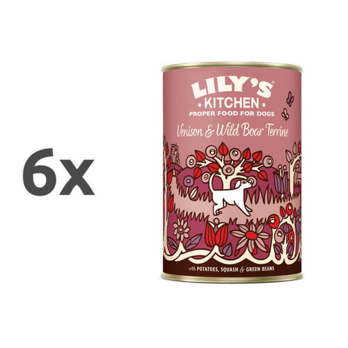 Lily's Kitchen Terrine Adult - divjačina in divji prašič - 400 g - 6 x 400 g