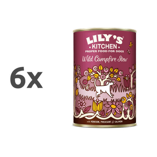 Lily's Kitchen Wild Campfire Stew Adult - divjačina, fazan in losos - 400 g - 6 x 400 g