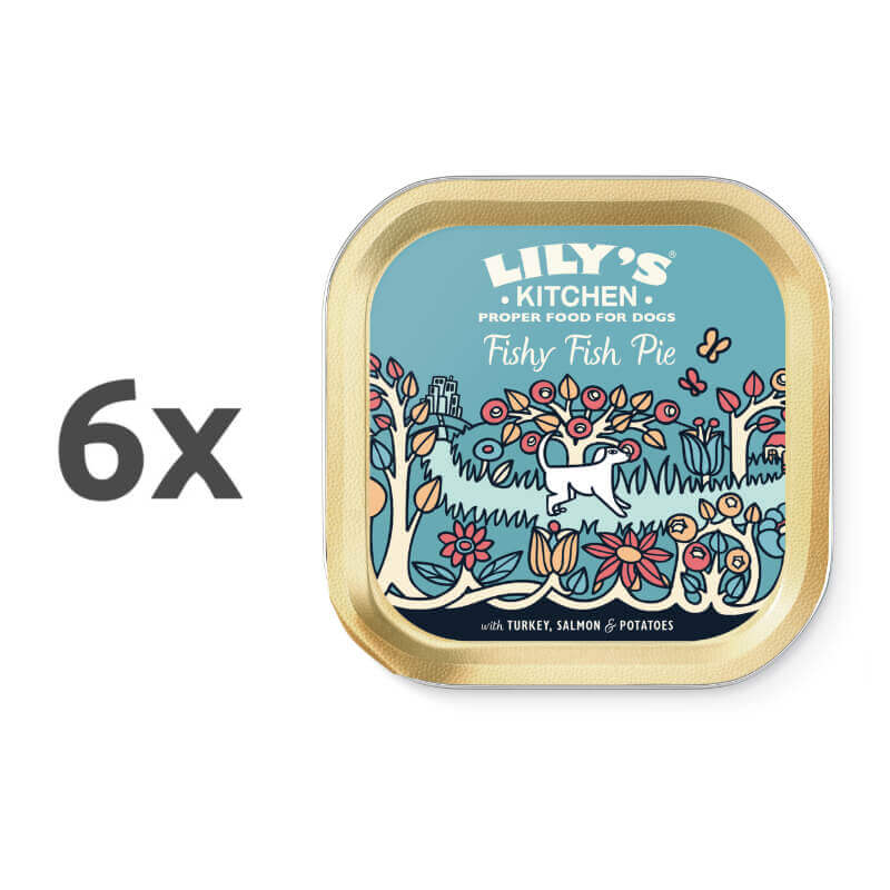 Lily's Kitchen Fishy Fish Pie Adult - puran, losos in slanik - 150 g - 6 x 150 g