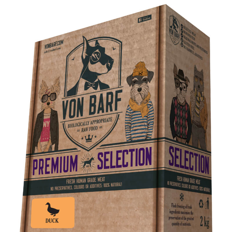 Von Barf Premium Selection - raca - 8 x 250g