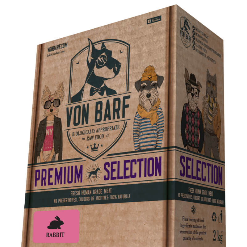 Von Barf Premium Selection - kunec - 8 x 250g