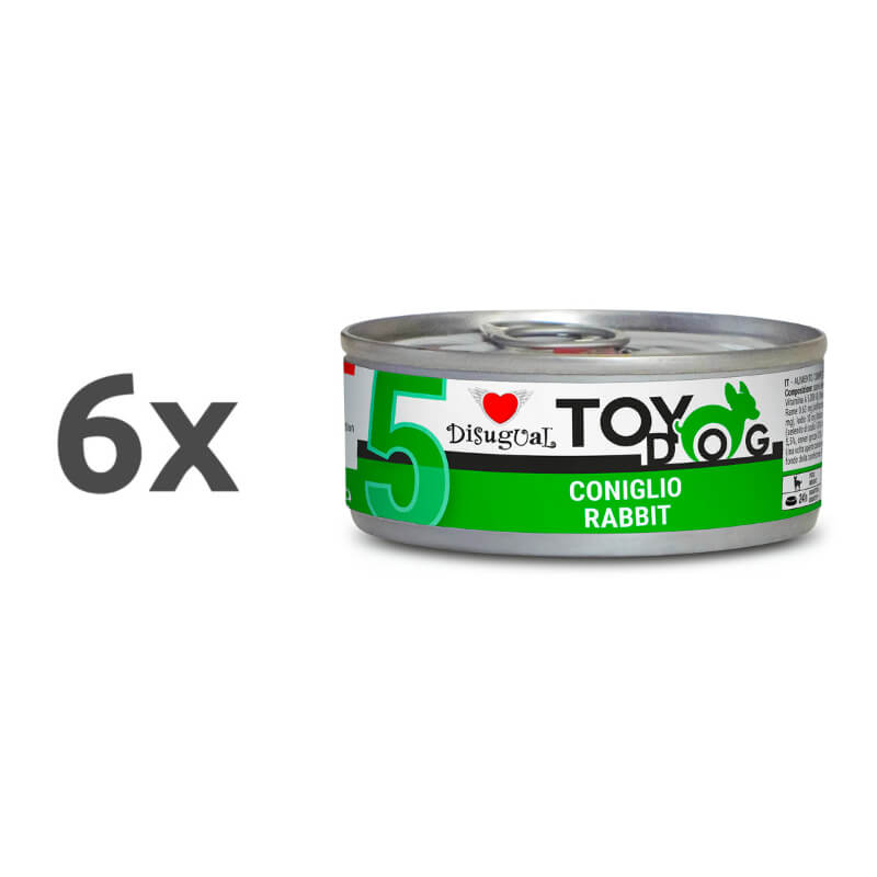 Disugual Toy Dog - zajec - 6 x 85 g
