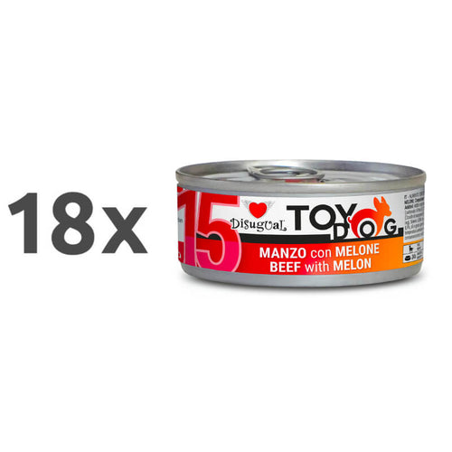 Disugual Toy Dog Fruit - govedina & melona - 18 x 85 g