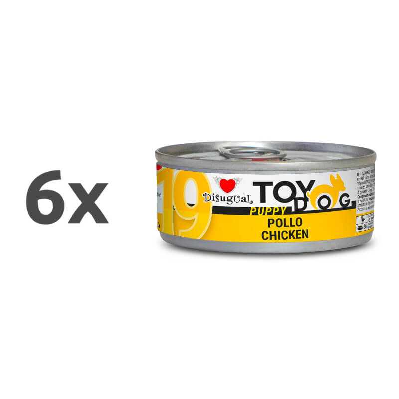 Disugual Toy Dog Puppy - piščanec - 6 x 85 g