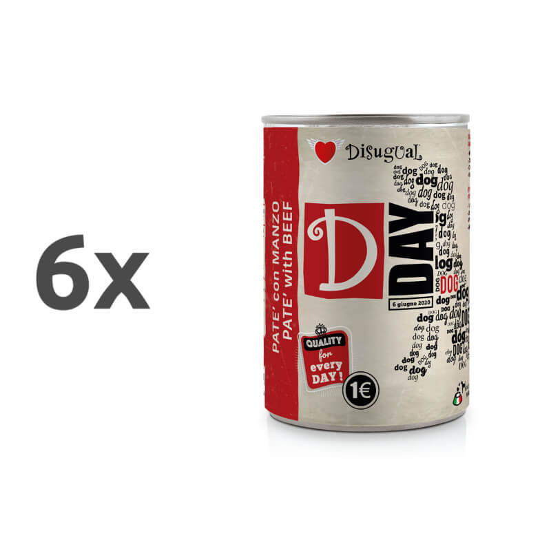 Disugual D-day Dog - govedina - 6 x 400 g