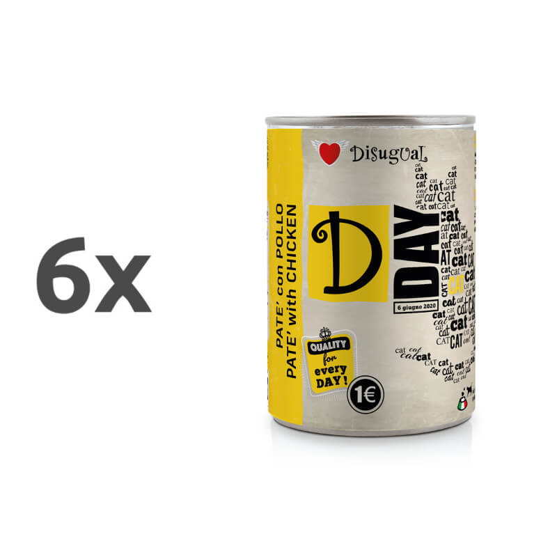Disugual D-day Cat - piščanec - 6 x 400 g