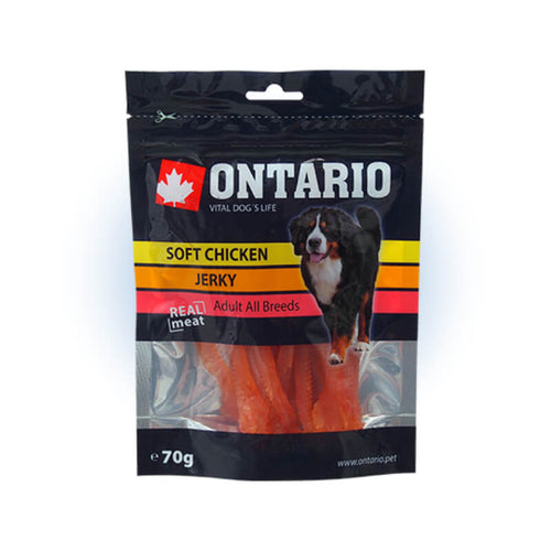 Ontario Snack Soft Jerkey mehki piščančji trakovi - 70 g