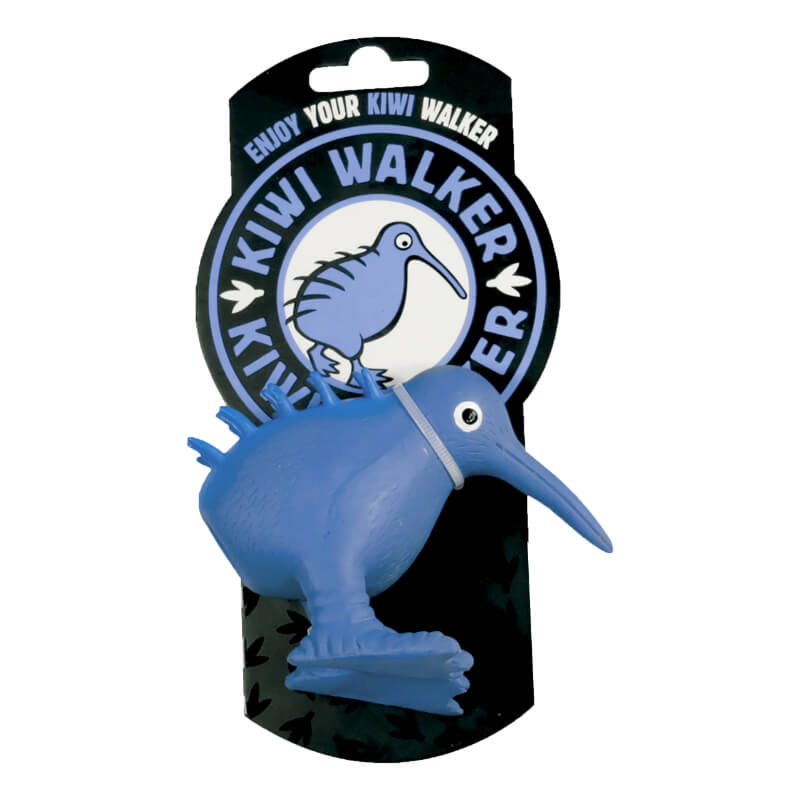 Kiwi Walker piskajoča igrača iz lateksa S, moder ptiček kivi - 8,5 cm (2)