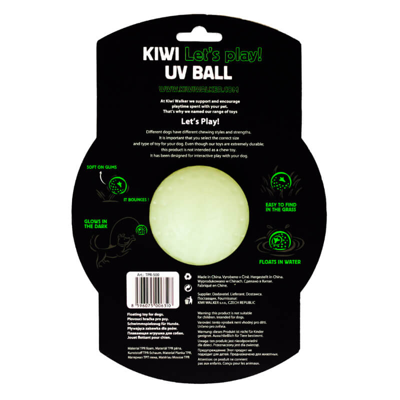 Kiwi Walker guma TPR svetleča žoga maxi - 7 cm (2)