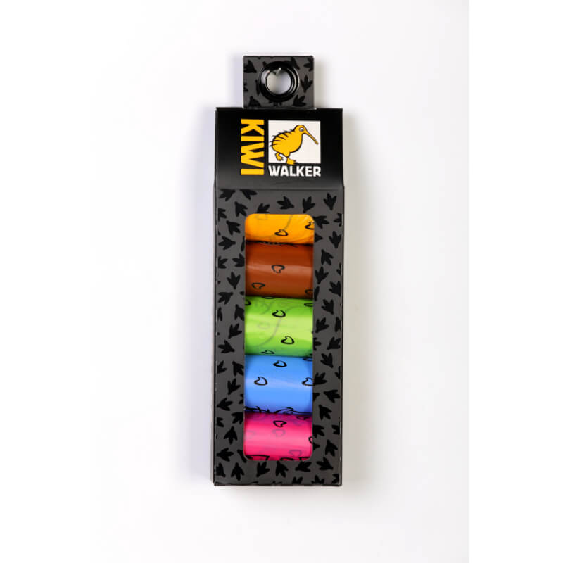 Kiwi Walker biorazgradljive drečke 5 x 20 kos - mix barv (2)