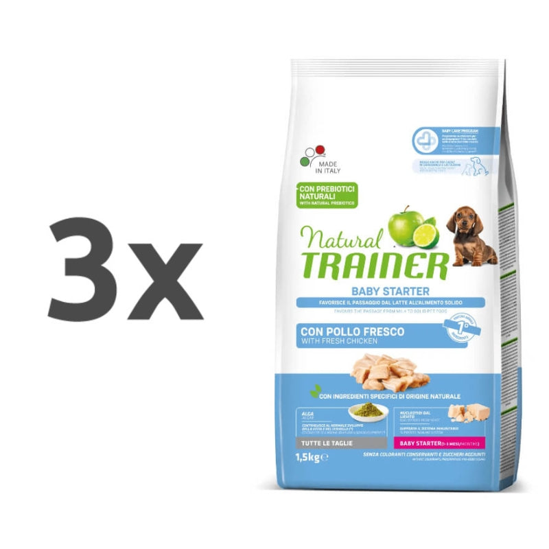Natural Trainer Baby Starter za mladiče do 3.meseca - 3 x 1,5 kg