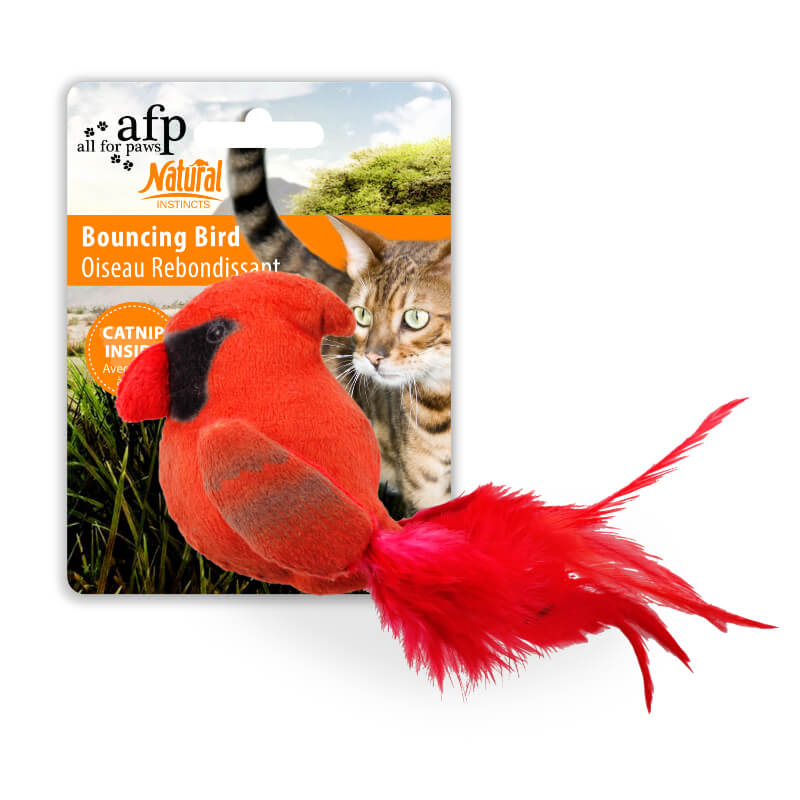 All For Paws igrača Bouncing Bird - 10 x 20 x 7 cm (4)