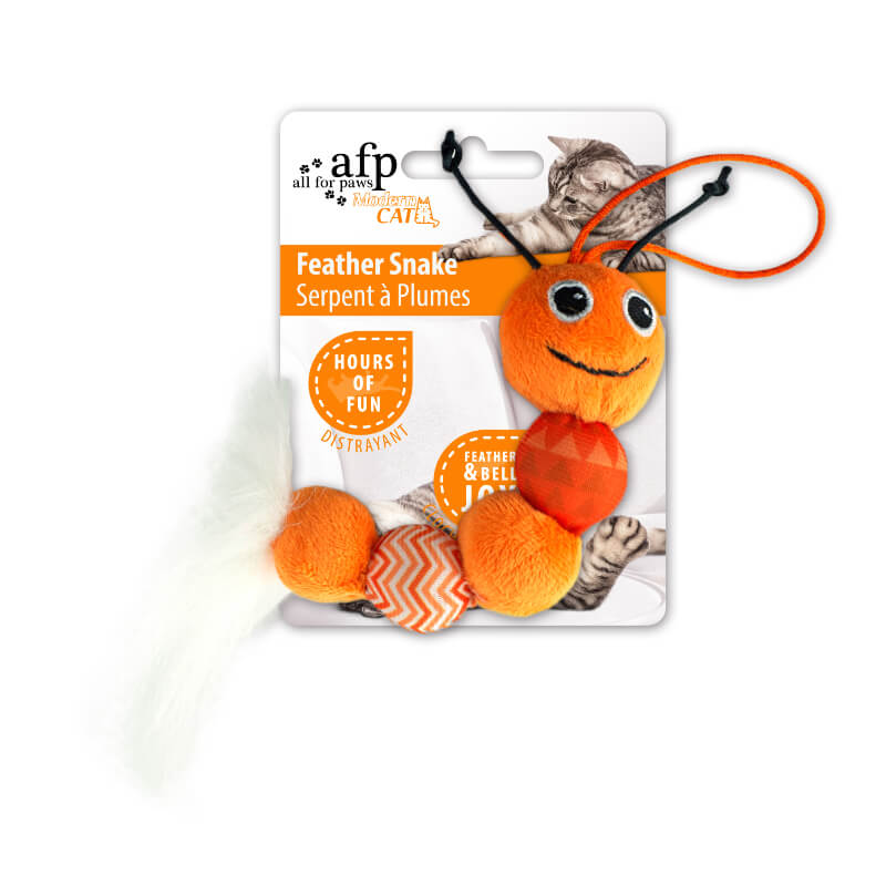 All For Paws igrača Feather Snake - 25 x 10 x 3 cm (2)