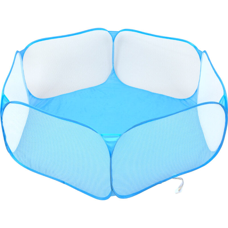 Pawise ograda Pop-Up za male hišne ljubljenčke, modra - 120 x 38 cm