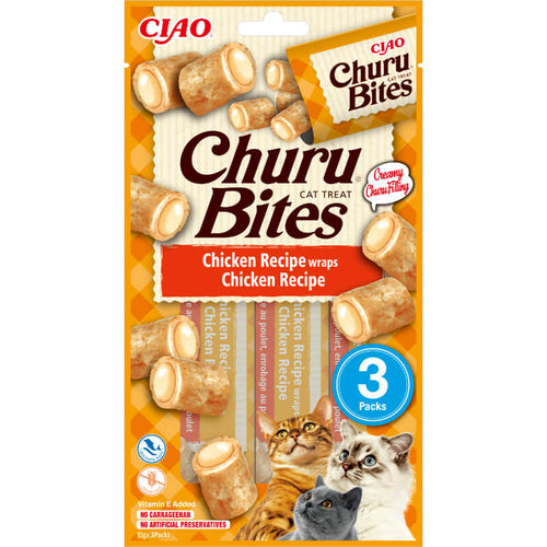 Inaba Cat Churu Bites, piščanec - 3 x 10 g