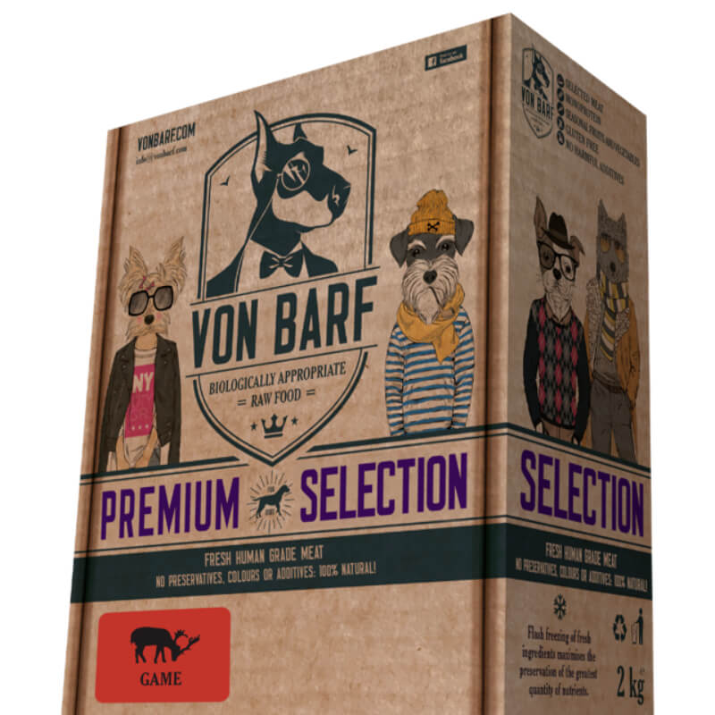 Von Barf Premium Selection - divjačina - 8 x 250g