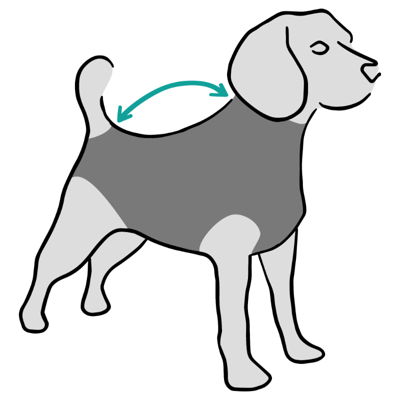 Suitical Recovery suit za pse M, vojaško roza - 55-69 cm (5)