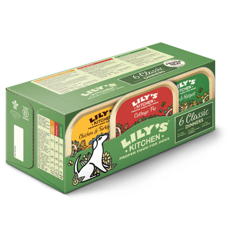 Lily's Kitchen Classic Dinners Multipack - 3 okusi - 6 x 150 g