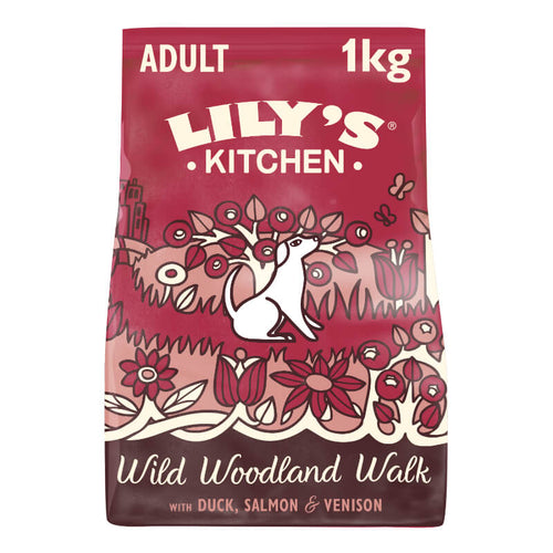 Lily's Kitchen Wild Woodland Walk Adult - raca, losos in divjačina - 1 kg