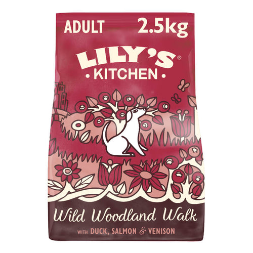 Lily's Kitchen Wild Woodland Walk Adult - raca, losos in divjačina - 2,5 kg
