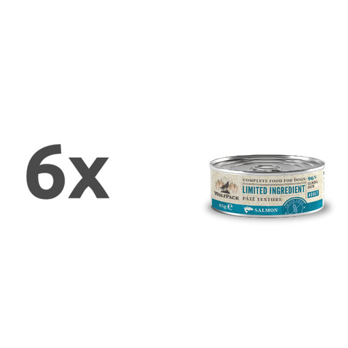 WolfPack Limited Ingredient Adult - losos - 6 x 85 g