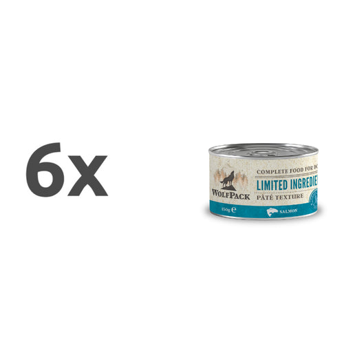 WolfPack Limited Ingredient Adult - losos - 6 x 150 g