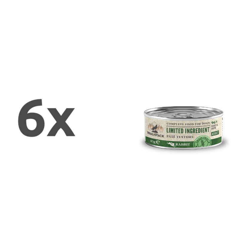 WolfPack Limited Ingredient Adult - kunec - 6 x 85 g