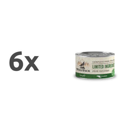 WolfPack Limited Ingredient Adult - kunec - 6 x 150 g