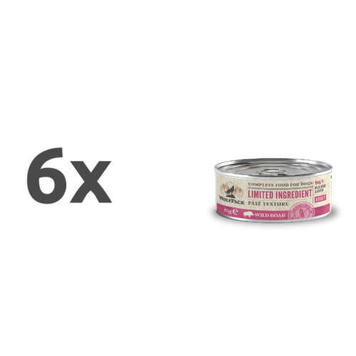WolfPack Limited Ingredient Adult - divja svinja - 6 x 85 g