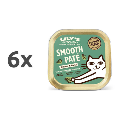 Lily's Kitchen Smooth Paté Adult - piščanec in divjačina - 6 x 85 g