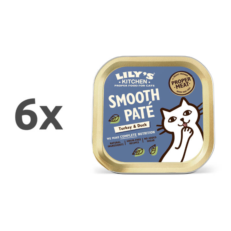 Lily's Kitchen Smooth Paté Adult - puran in raca - 6 x 85 g