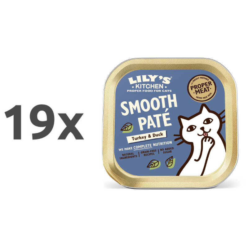 Lily's Kitchen Smooth Paté Adult - puran in raca - 19 x 85 g