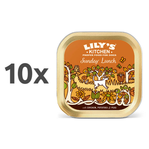 Lily's Kitchen Sunday Lunch Adult - piščanec - 150 g - 10 x 150 g