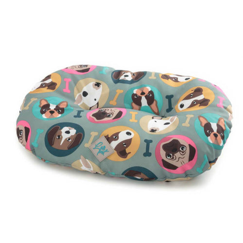 Leopet ovalna blazina Nettuno, kužki - 65 x 45 cm