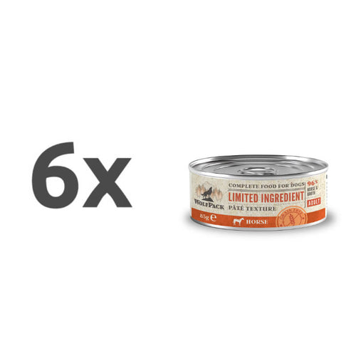 WolfPack Limited Ingredient Adult - konj - 6 x 85 g
