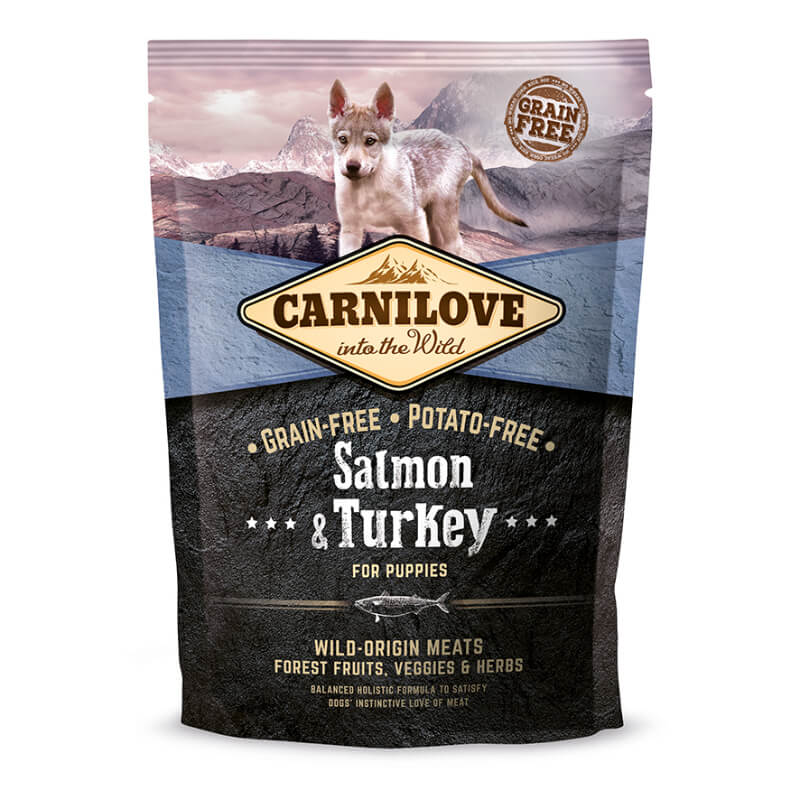 Carnilove Dog Puppy - losos & puran - 1,5 kg