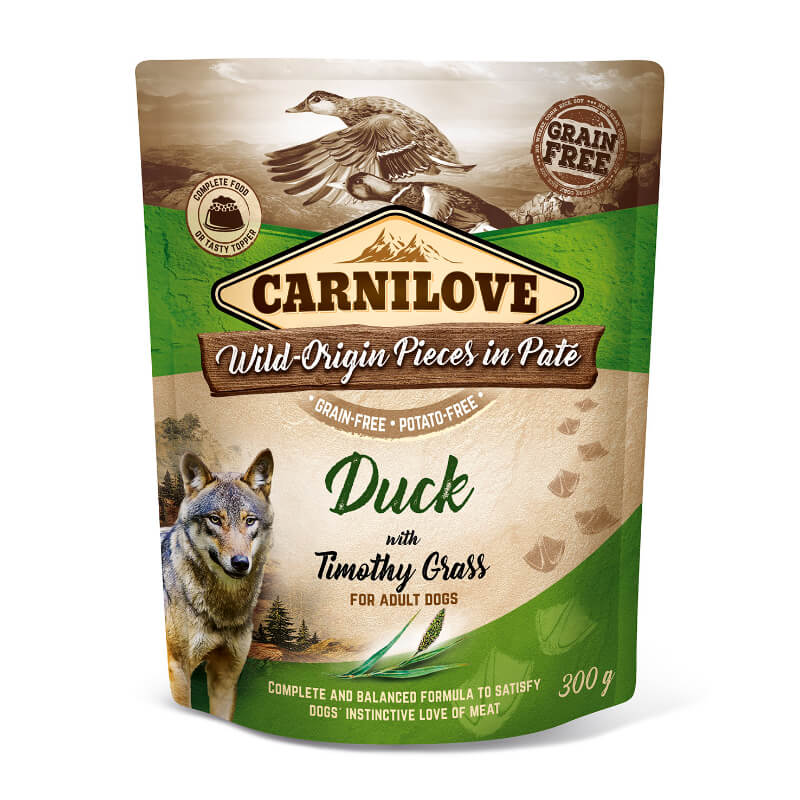 Carnilove Dog Adult - raca & travniški mačji rep, vrečka 300g - 300 g