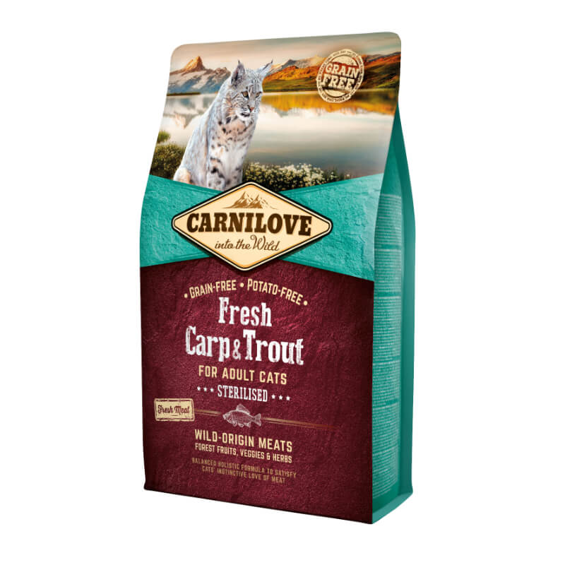 Carnilove Cat Fresh Adult Sterilised - krap & postrv - 2 kg